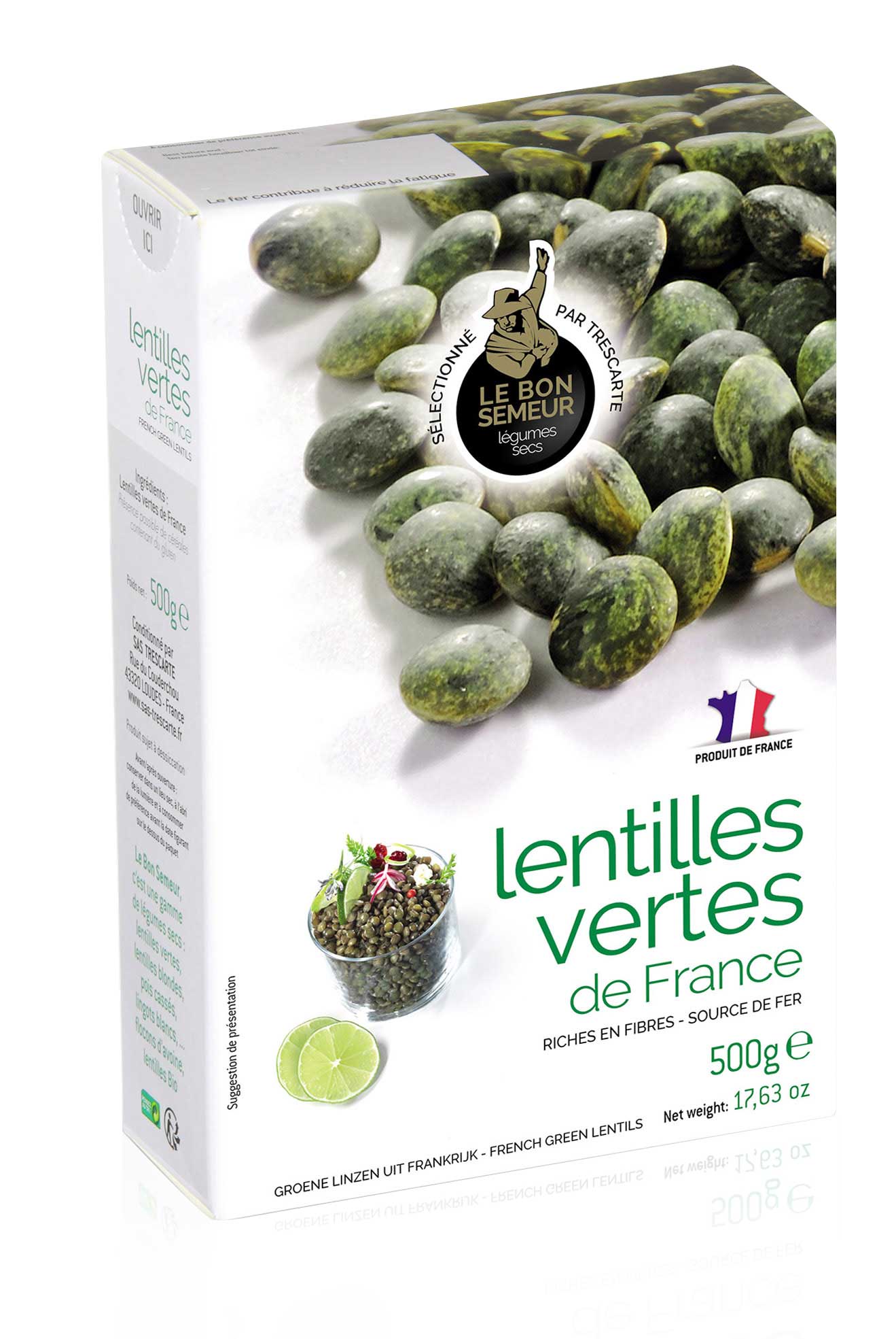 LE BON SEMEUR - Grüne Linsen 500g