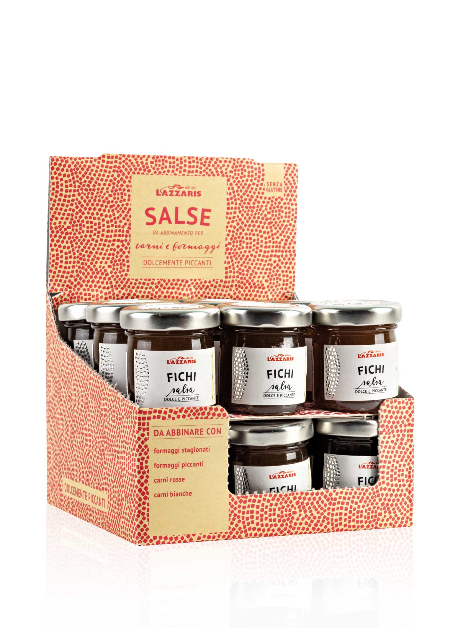 LAZZARIS - Feigensenfsauce 18 x 50g - Display