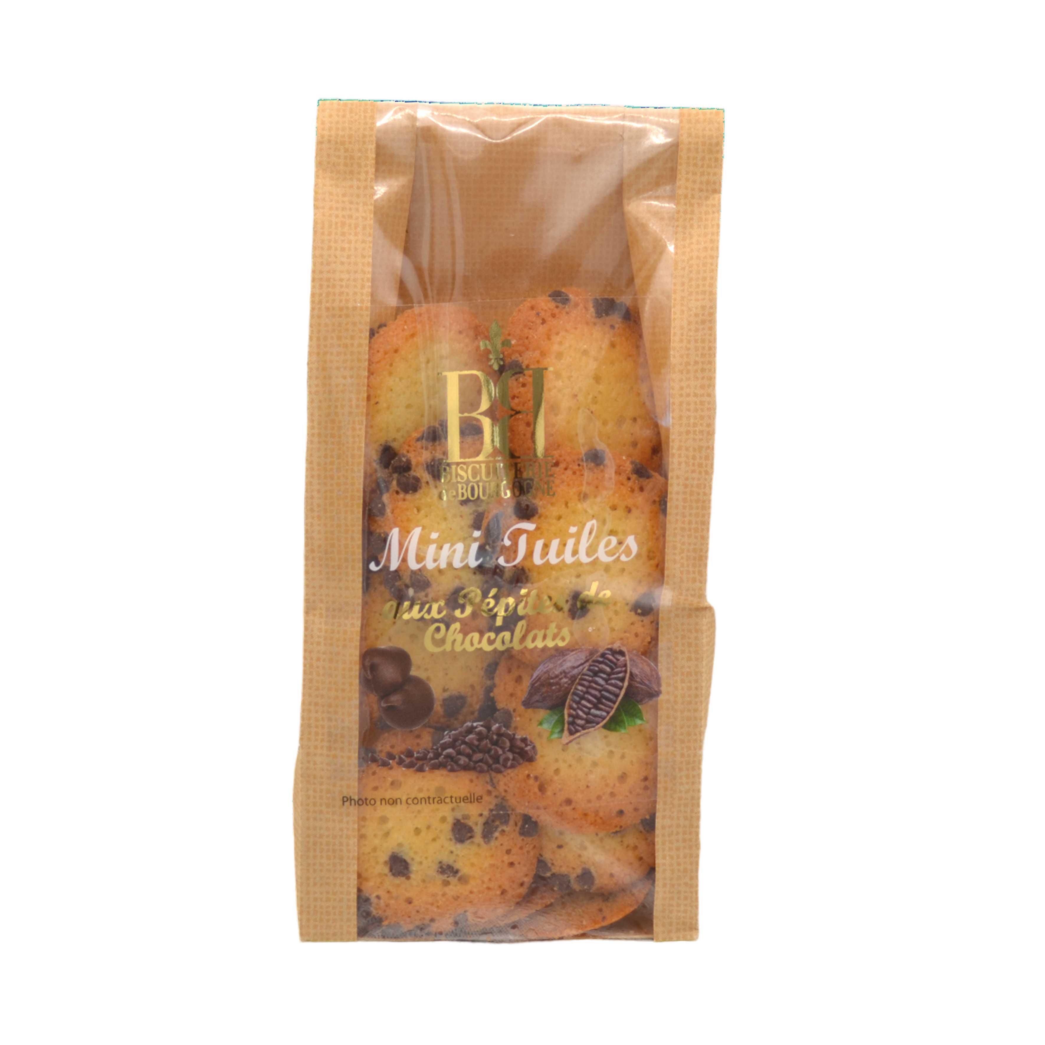 BISC. DE BOURGOGNE - Mini-Hippen - Schokoladesplittern 100g